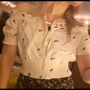 Off Shoulder Floral Top